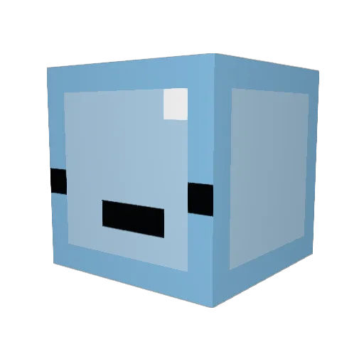 Ropoda Minecraft avatar head, 3D render