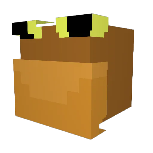 Ropuch1 Minecraft avatar head, 3D render