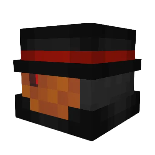 RoqeeeARG Minecraft avatar head, 3D render