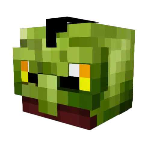 Roquazzz Minecraft avatar head, 3D render