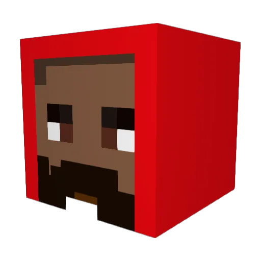 Roque_1 Minecraft avatar head, 3D render