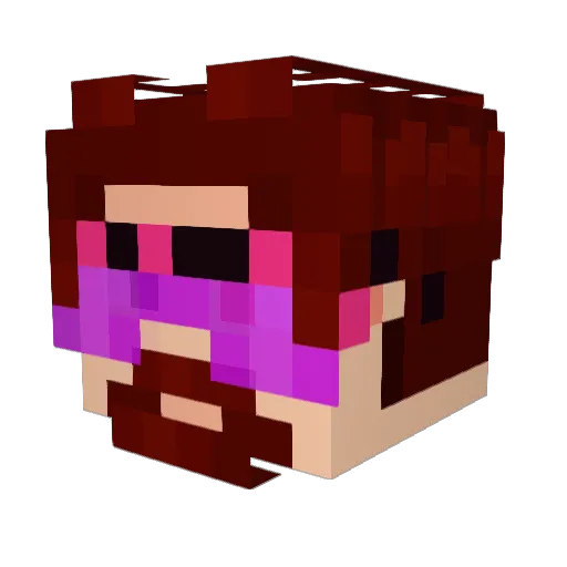 RorDDima Minecraft avatar head, 3D render