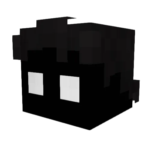 RorRomGame Minecraft avatar head, 3D render