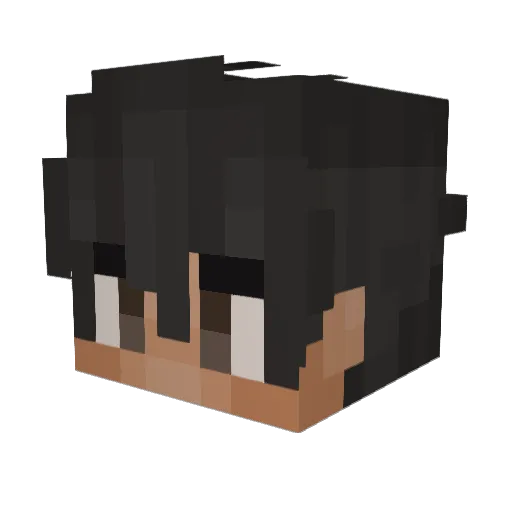 Rorenstu Minecraft avatar head, 3D render