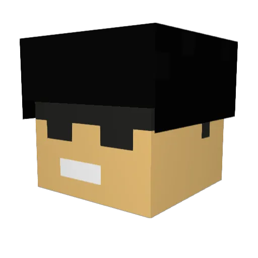 Rorique10 Minecraft avatar head, 3D render