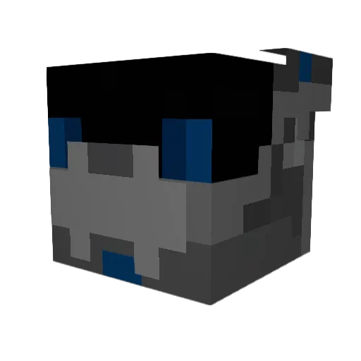 Rorman_ Minecraft avatar head, 3D render