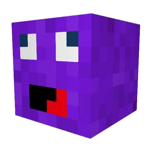 RoroLePoto Minecraft avatar head, 3D render