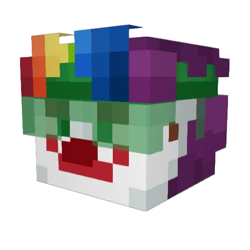 Roropopp Minecraft avatar head, 3D render
