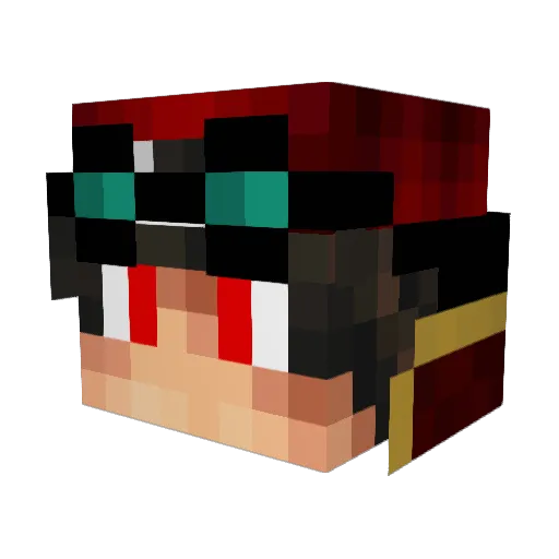 RorriCocudo Minecraft avatar head, 3D render