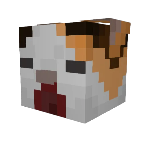 RorroKing Minecraft avatar head, 3D render