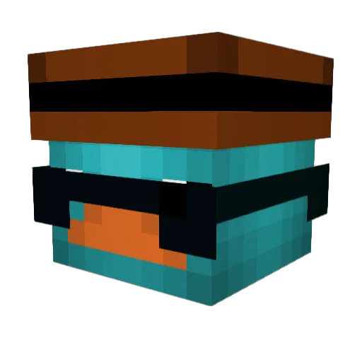 RorryBtw Minecraft avatar head, 3D render