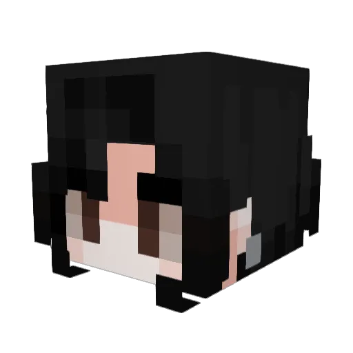 Rorsharck Minecraft avatar head, 3D render