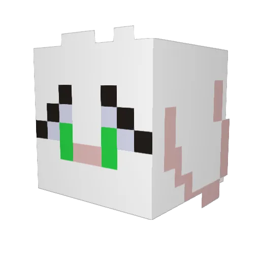 Rory7776 Minecraft avatar head, 3D render