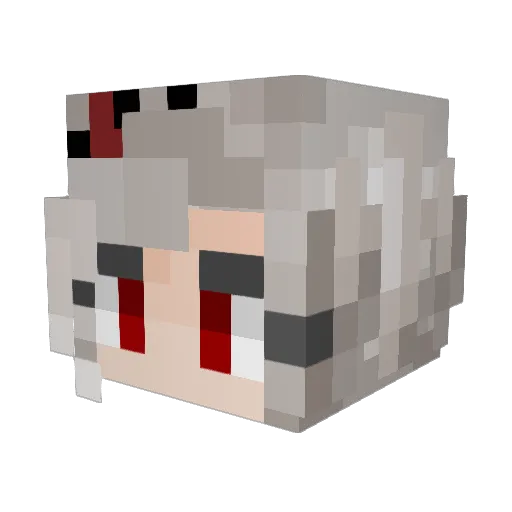 RoryPotato Minecraft avatar head, 3D render