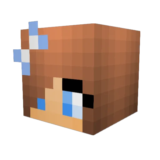 RorySinger Minecraft avatar head, 3D render