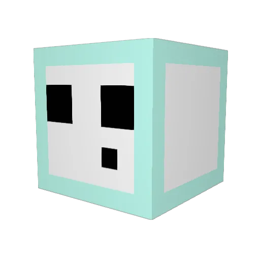 Rory_OS Minecraft avatar head, 3D render