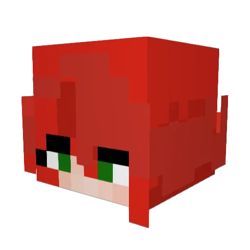 Rorycookie Minecraft avatar head, 3D render
