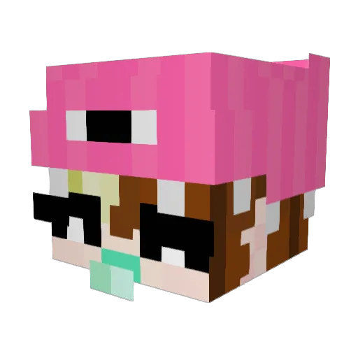 Roryspinner Minecraft avatar head, 3D render