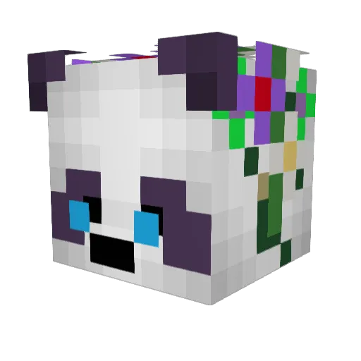 RosGoh Minecraft avatar head, 3D render