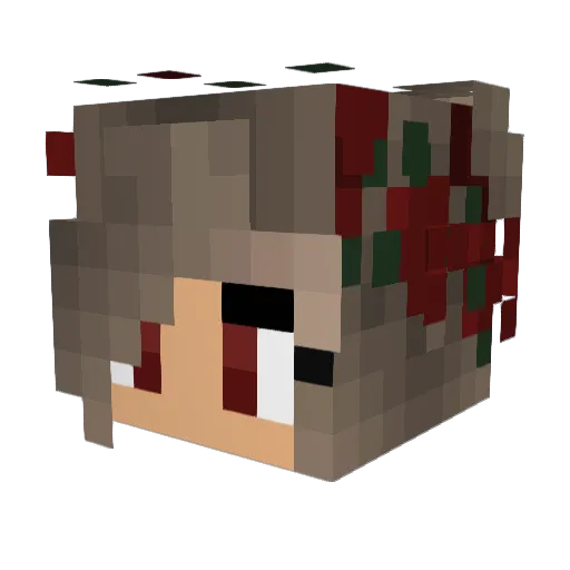 Rosa550 Minecraft avatar head, 3D render