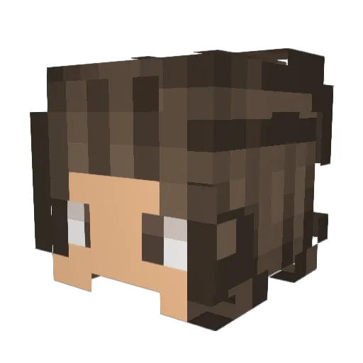 RosaHase5 Minecraft avatar head, 3D render