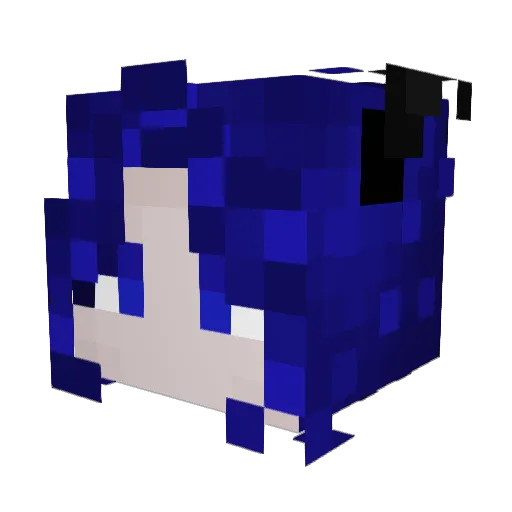 RosaNeva Minecraft avatar head, 3D render