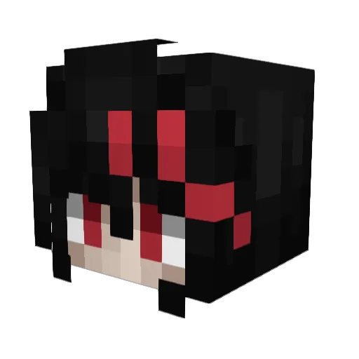 RosaParksSitDown Minecraft avatar head, 3D render
