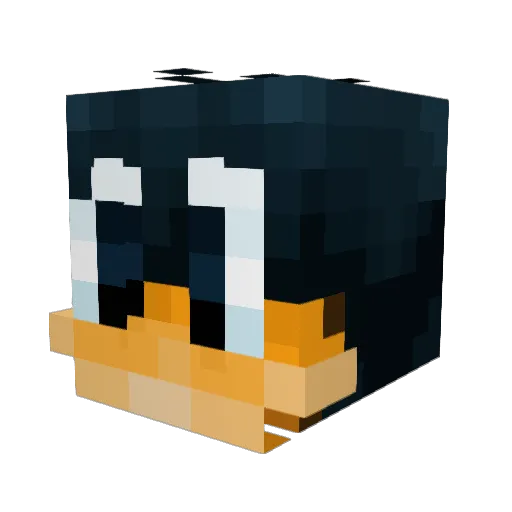 RosaRoselei Minecraft avatar head, 3D render