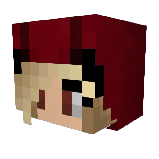 Rosa_Thorn Minecraft avatar head, 3D render
