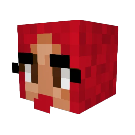 Rosa_thestallion Minecraft avatar head, 3D render