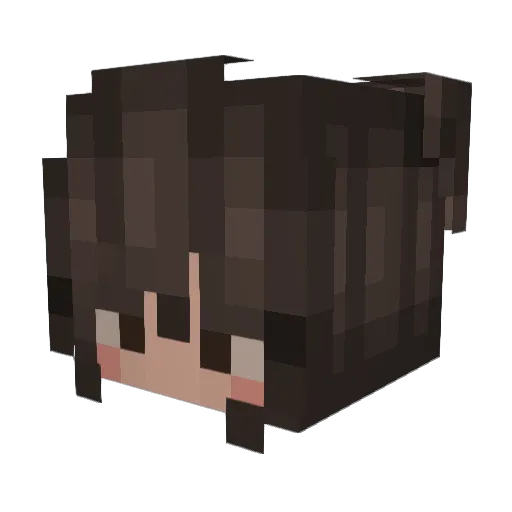 Rosalie44 Minecraft avatar head, 3D render
