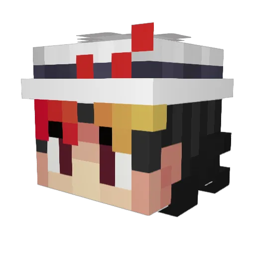RosalieLive Minecraft avatar head, 3D render