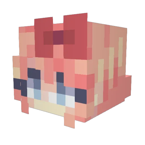 RosalinaDee Minecraft avatar head, 3D render