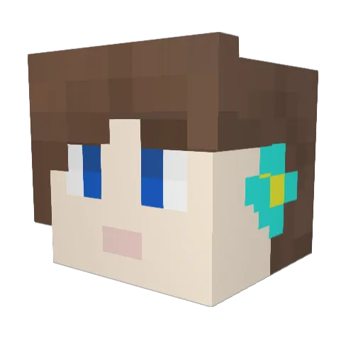 RosalinaFT Minecraft avatar head, 3D render