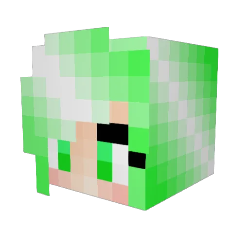 Rosalina_15 Minecraft avatar head, 3D render
