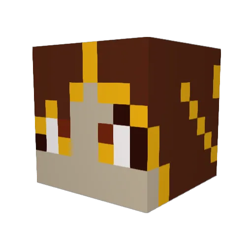 Rosalina_Bloom Minecraft avatar head, 3D render
