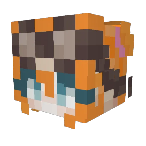 RosalineVex Minecraft avatar head, 3D render