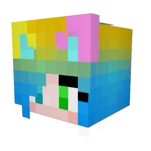 RosalynRune Minecraft avatar head, 3D render