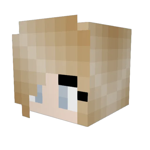 Rosalynia Minecraft avatar head, 3D render