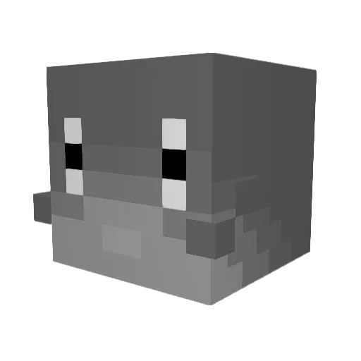 Rosamynal Minecraft avatar head, 3D render
