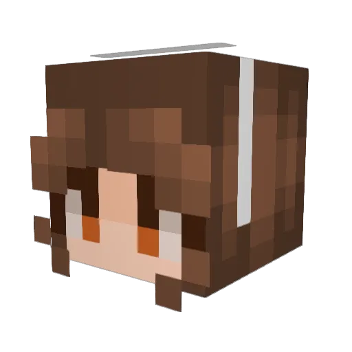 Rosanna0109 Minecraft avatar head, 3D render