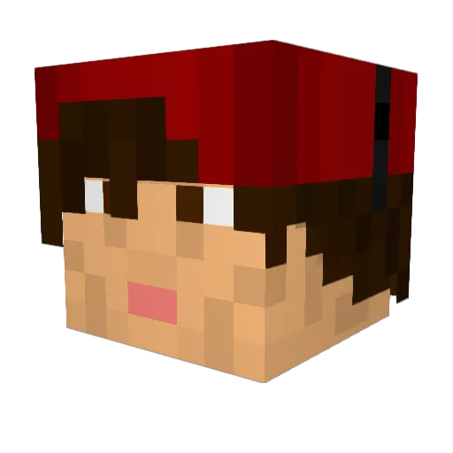 Rosario539 Minecraft avatar head, 3D render