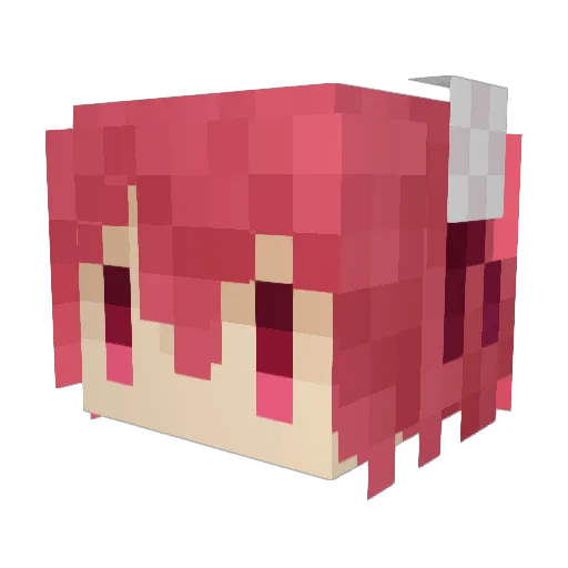 Rosary24 Minecraft avatar head, 3D render