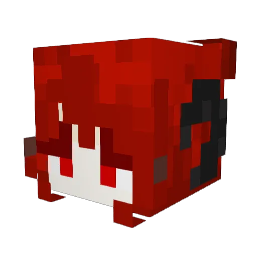 RosarySpin Minecraft avatar head, 3D render
