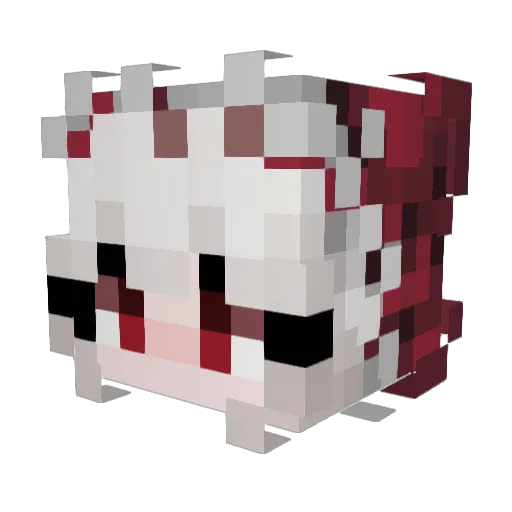 Rosatina Minecraft avatar head, 3D render