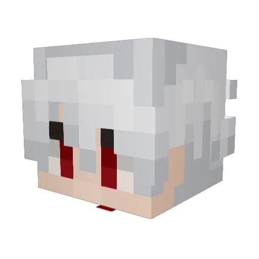 RoscasYT Minecraft avatar head, 3D render