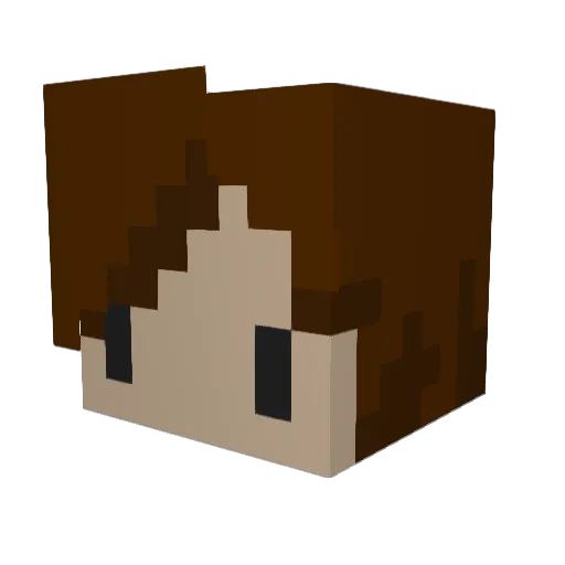Roscoroocheese Minecraft avatar head, 3D render
