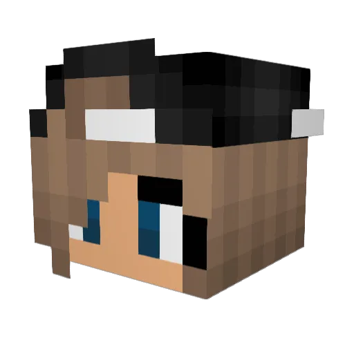 Rose240203 Minecraft avatar head, 3D render
