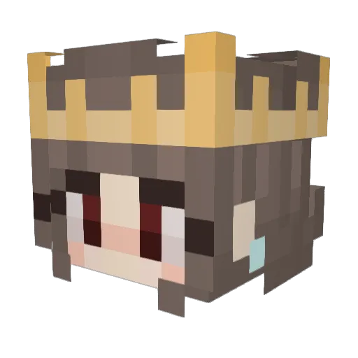 Rose64920 Minecraft avatar head, 3D render