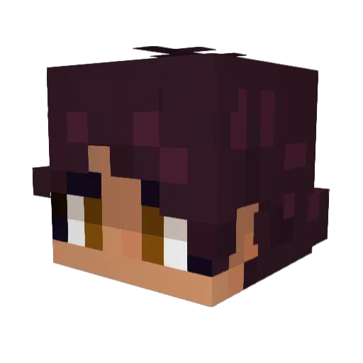 RoseBelle19 Minecraft avatar head, 3D render